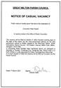 Notice of Casual Vacancy