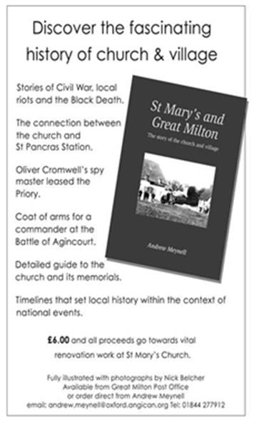  - NEW BOOK: 'St Mary's and Great Milton' by Andrew Meynell
